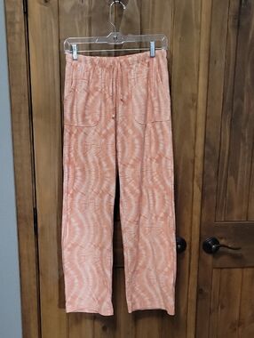 Peach Tie-Dye Lounge Pants